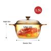 ZISIZ 1.25L Glass Pot with Double Handles
