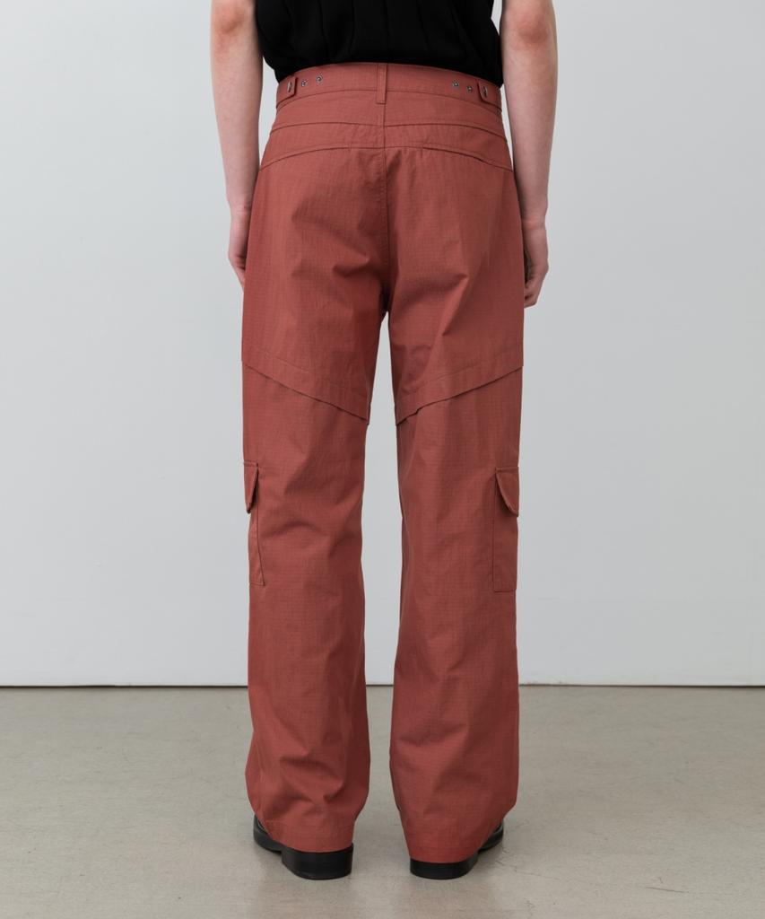 MINAV Cotton Rib Multi Cargo Pants [Brick]