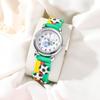 1pc/2pcs-Fashionable Cartoon Football Children's Quartz Watch, Watch Bracelet, Box Set, Ideal Choice for Gift Giving