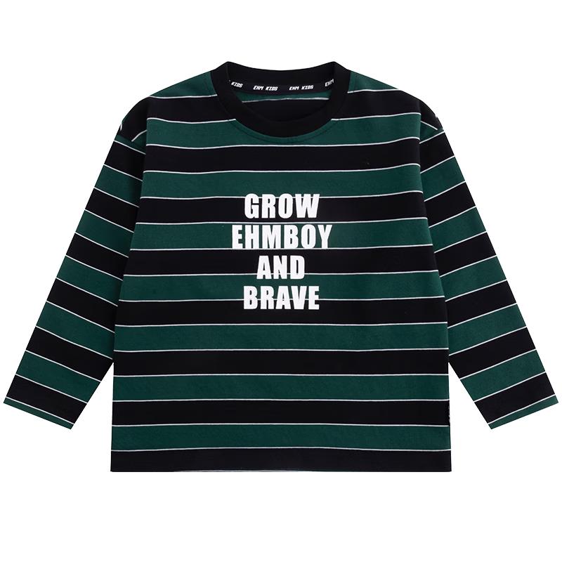Boy s Striped Cotton Long-Sleeve T-Shirt 160