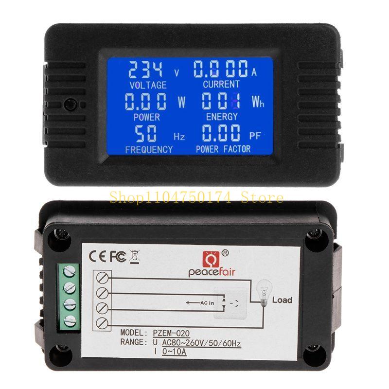 Multifunctional Power Tester 6 in 1 Current KWh Watt Meter 100A/10A top sale