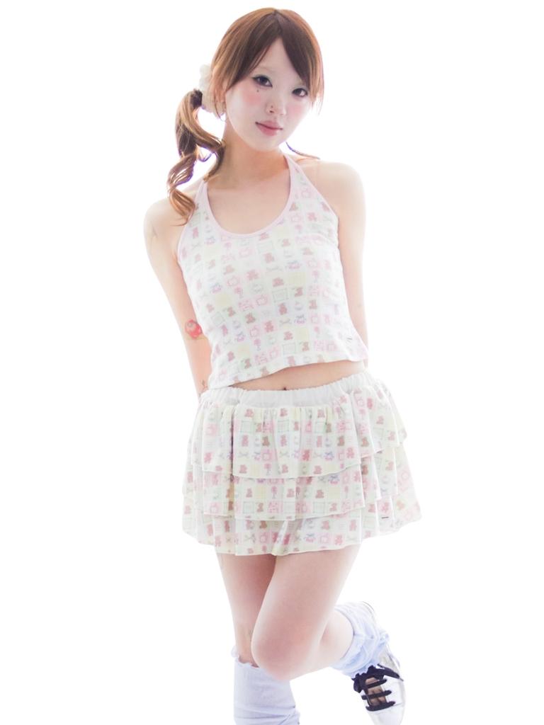 Guleumkim Angel Kitsch Toy Pattern Skirt (4 Colors)
