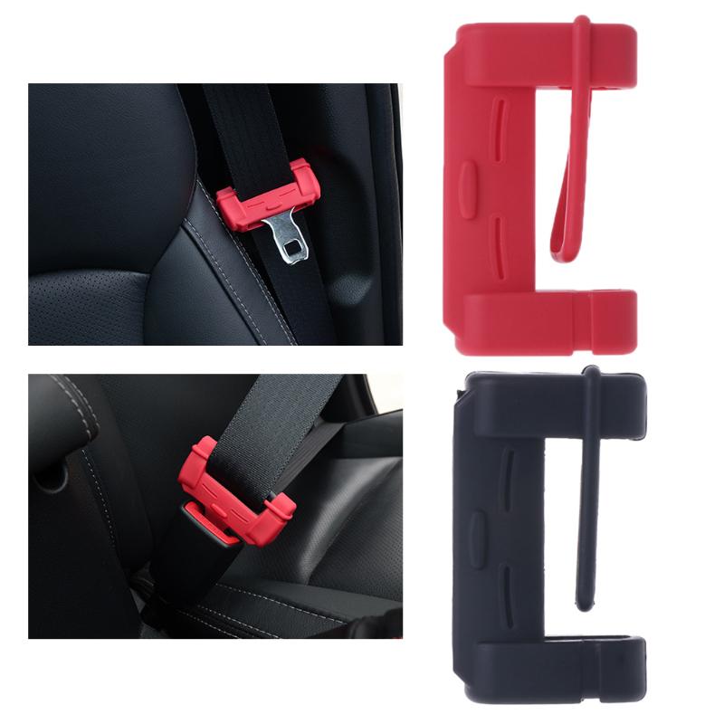 Universal Silicone Car Seat Belt Buckle Covers Clip Anti-Scratch