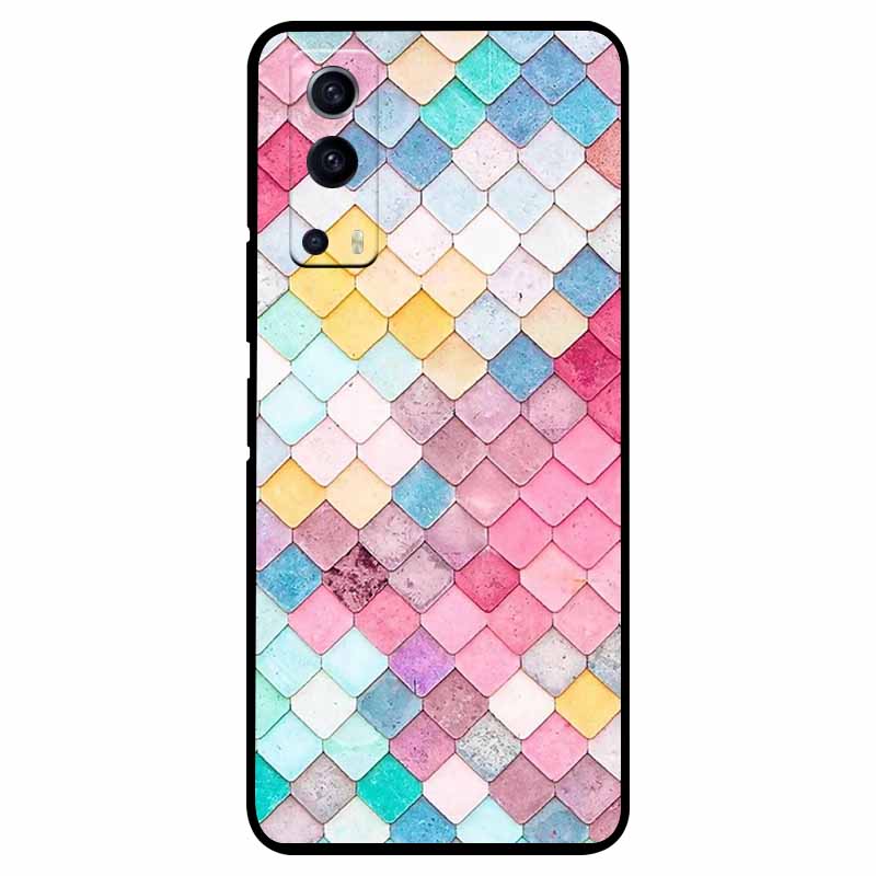 For vivo Y72 5G Case Shockproof Soft silicone TPU Back Cover For vivo Y52 5G Phone Cases for vivoY72 Y 72 52 5G Case Cute Capa