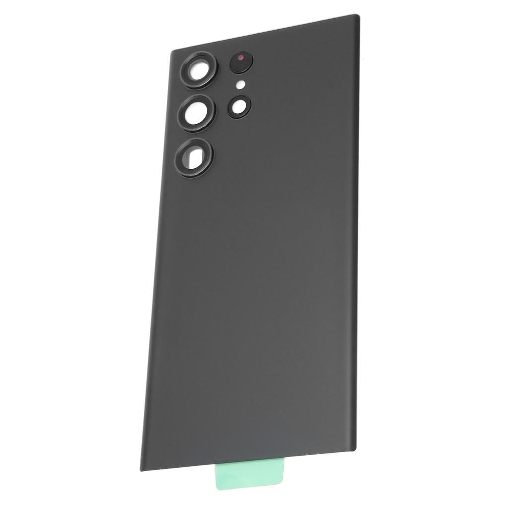 Replacement Back Glass Cover with Pre Installed Camera Lens and Repair Tool Kit for Samsung Galaxy S23 Ultra Black