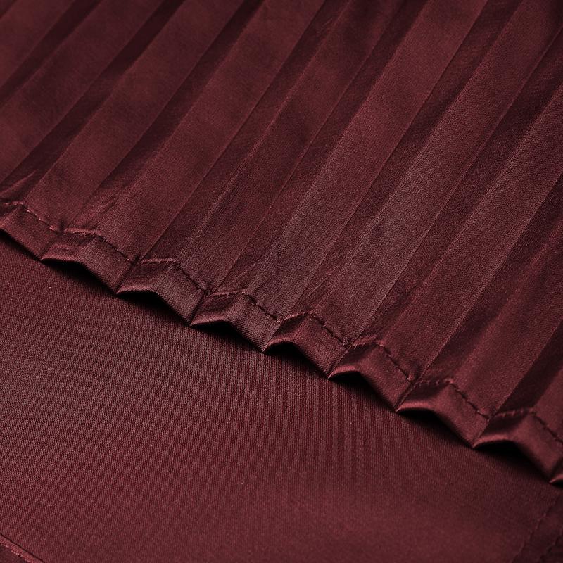 Women O Neck Batwing Sleeve Pleating Casual Long Oversized Dress Robes