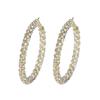 Luxury Rhinestone Hoop Earrings: Simple, Fashionable, and Exaggerated Design for Women