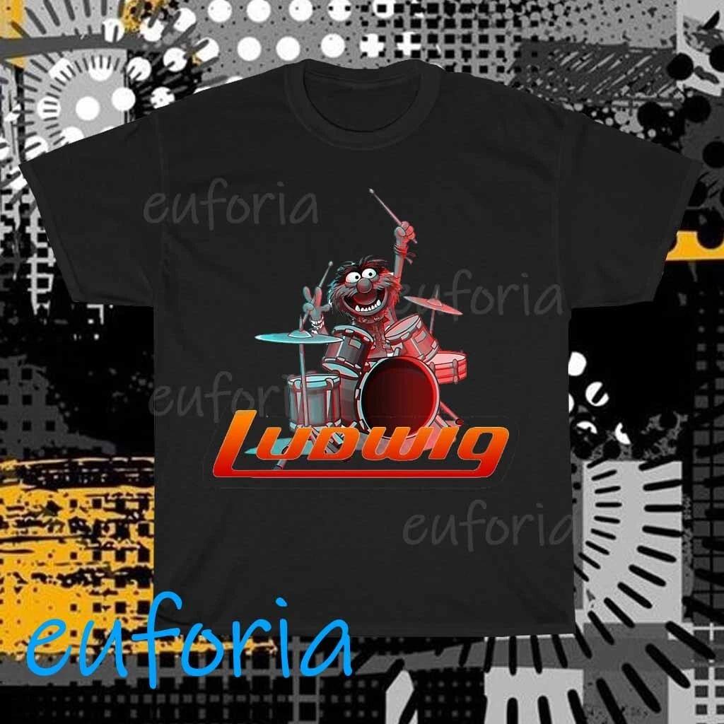 Animal Drummer Ludwig Drums Logo T-Shirt Funny Size S to 5XL M