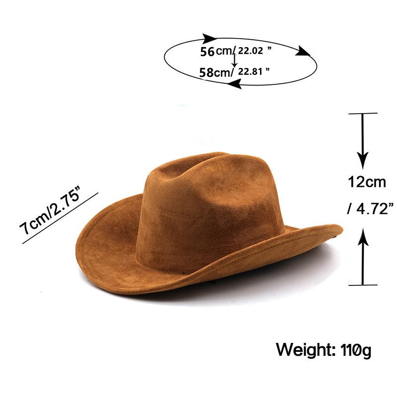 Top Hat Tibetan Top Hat Western Cowboy Hat Sun Hat Men's Ladies Suede Hat Knight Hat JAZZ Hat