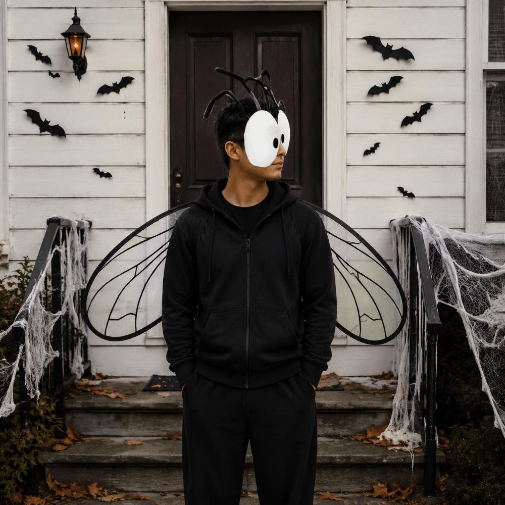 Insect Fly Wings Sparkle Costume Wings Creative Cosplay Fly Wings Christmas Gift