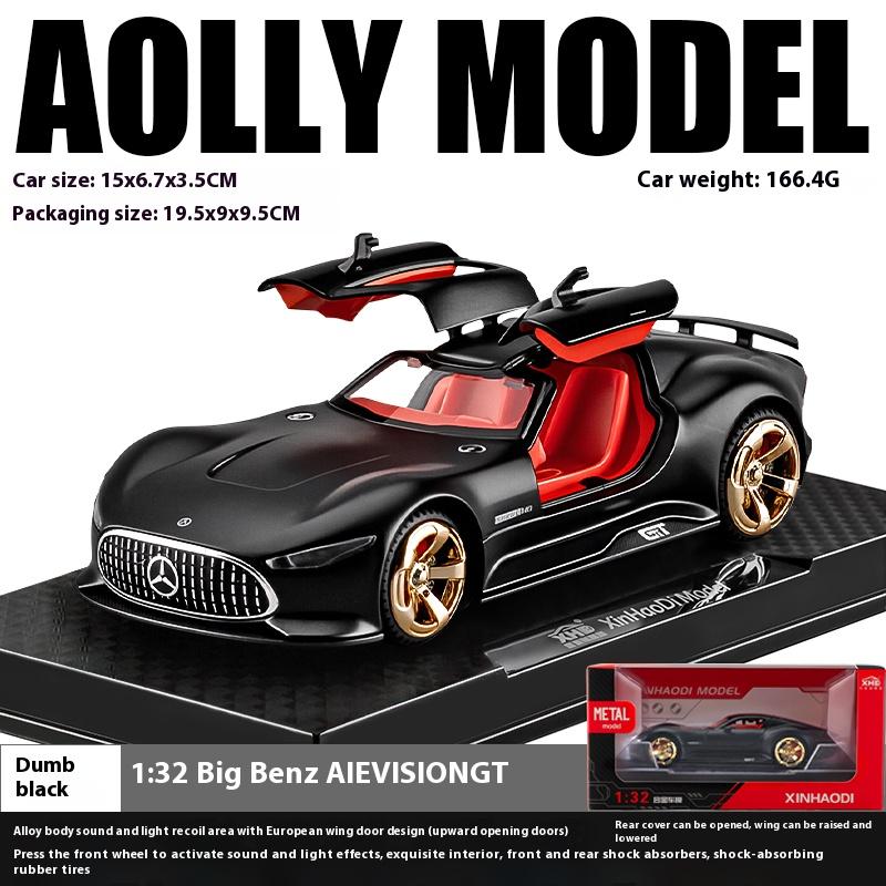 1/32 Mercedes-Benz AMG Vision GT Sportwagen Modell Simulation Sound und Licht Desktop Ornament Kinderspielzeug Jungengeschenk