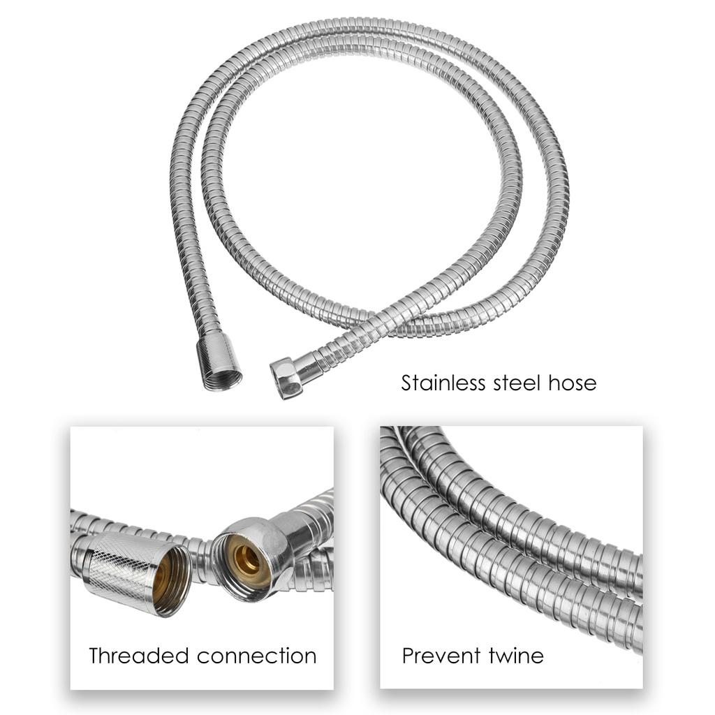 Copper Thermostatic Shower Set Hot/Cold Shower Faucet Rain Shower Set Shower Faucet Bathtub Round Shower Head Sprayer Silver