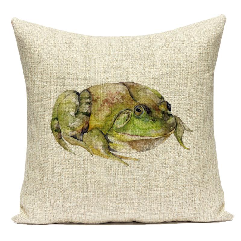 Flowers Plant Animals Whale Cats Horse Owl Decorative Pillows Polyester Cushion Cover for Sofa Home Living Room Almofadas