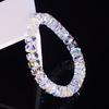 Star shaped crystal bead bracelet, colorful faceted gem jewelry for daily & formal ladies wear