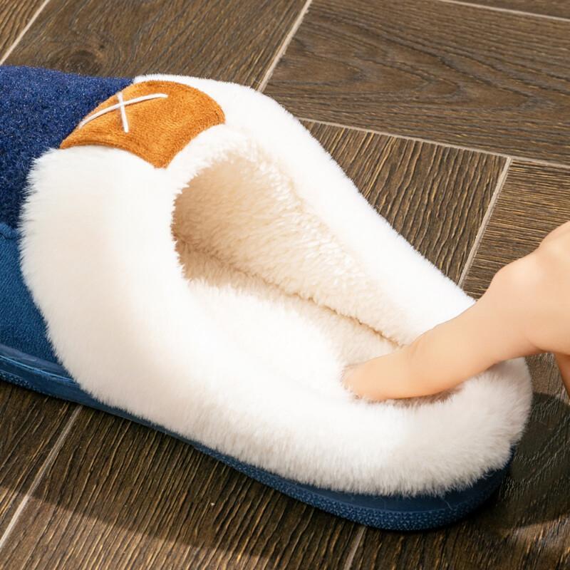 Arktische Fellpantoffeln für Herren - Strapazierfähiges Flanell-Obermaterial mit Memory-Schaum-Polsterung, TPR-Rutschfeste Sohle und Plüschwärme für den Gebrauch in Garage/Jagdhütte