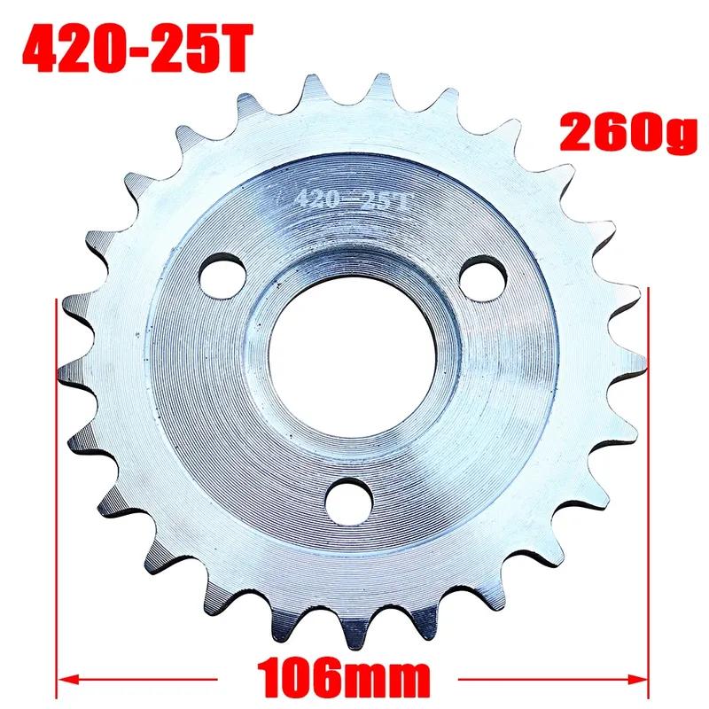 Motorcycle 420-24T 25T 26T 27T 28T 30T Tooth Rear Wheel Chain Disc For Honda Z50 Z50A Z50J Z50R Mini Trail Monkey Bike Universal