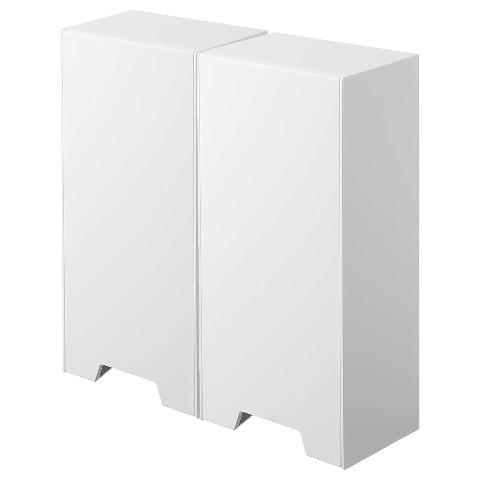 

[Yamazaki Jitsugyo] Two-way 3D Mask Storage Case, Set of 2, Mask Case, Mask Storage, Magnet, White, 5781 x 2