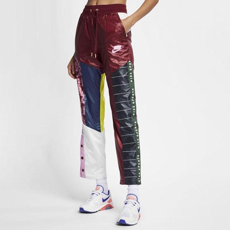 Nike Sportswear NSW Printed Panel Knit Joggers Women Bottoms Red AR2941-677