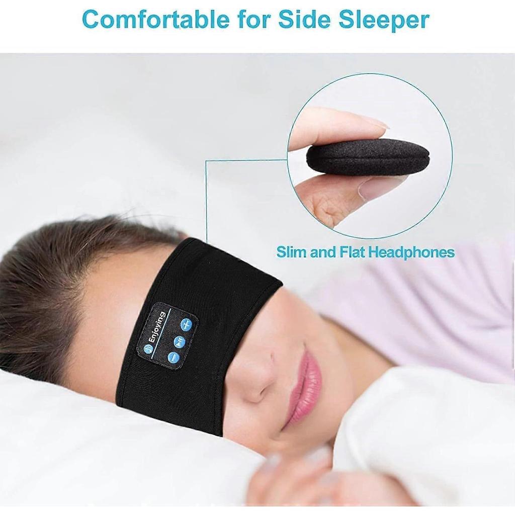 Bluetooth Sleep Mask, Soft Sleep Mask Headphones Wireless 5.0 Sleep Mask Blackout Sleep Headphone Headband Eye Mask for Sleeping Travel Nap Meditatio