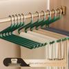 Goose-shaped Trouser Rack: Non-slip Z-shaped Hanger with Seamless Clips for Space-saving Wardrobe Storage.