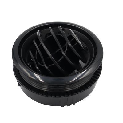 Air Outlet Black Round Portable Durable Conditioner Vent Sturdy Universal Car Accessory Boats Yacht Motorbike RV Bus