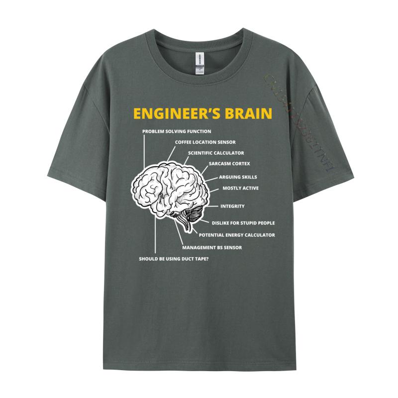Engineer Is Brain Funny Sarcastic For Engineering Design Tops Tees 2024 Hot Sale Customized Cotton Male T-Shirt Design T Shirt