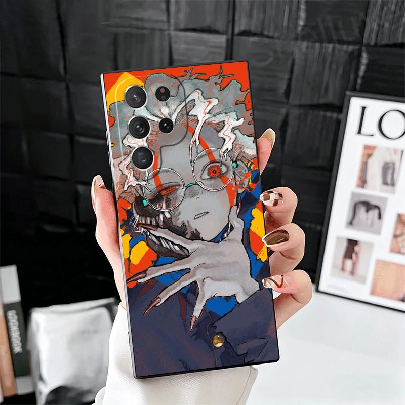 D-Dandadans Okarun Anime Soft Phone Case for Samsung Galaxy S26 S25 Edge S24 Ultra S23 Plus S22 S21 FE S20 Black Cover Back Shel