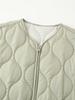 Women's Plus Size Quilted Cotton Coat - 2024 Autumn/Winter European & American Fashion