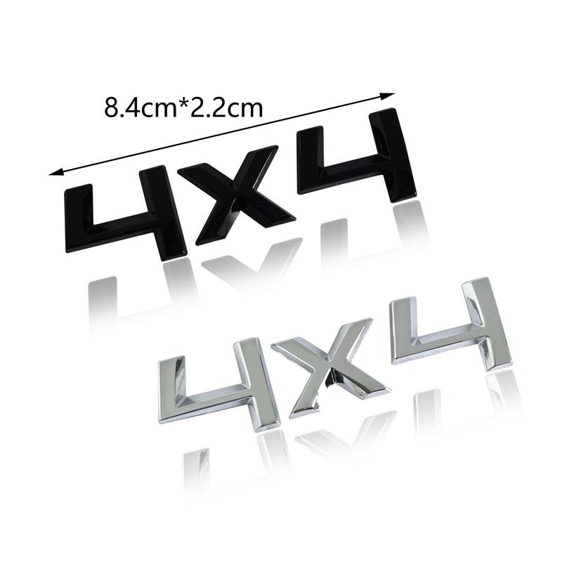 ZDVK6 Auto Styling 3D Metall 4x4 Emblem Abzeichen Aufkleber für Skoda Octavia Fabia Rapid Yeti 4x4 Heckklappe Aufkleber Auto Zubehör