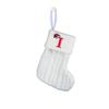Kids' Embroidered White Knit Christmas Stocking - Holiday Decor