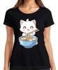 Kawaii Cat Ramen Anime Manga Noodle Soup Japanese Gift Women's T-Shirt