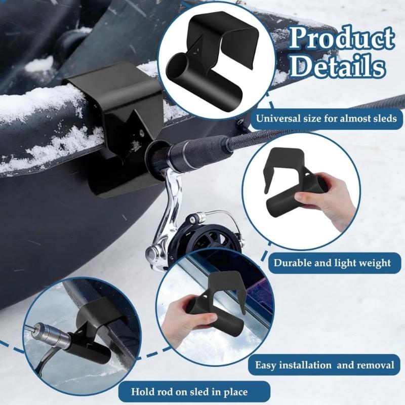 Sled Styles Rod Holder Fishing Rod Tool Ice Fishing Rods Racks Multifunctional Fishing Rod Rack Fishing Poles Rod Holder