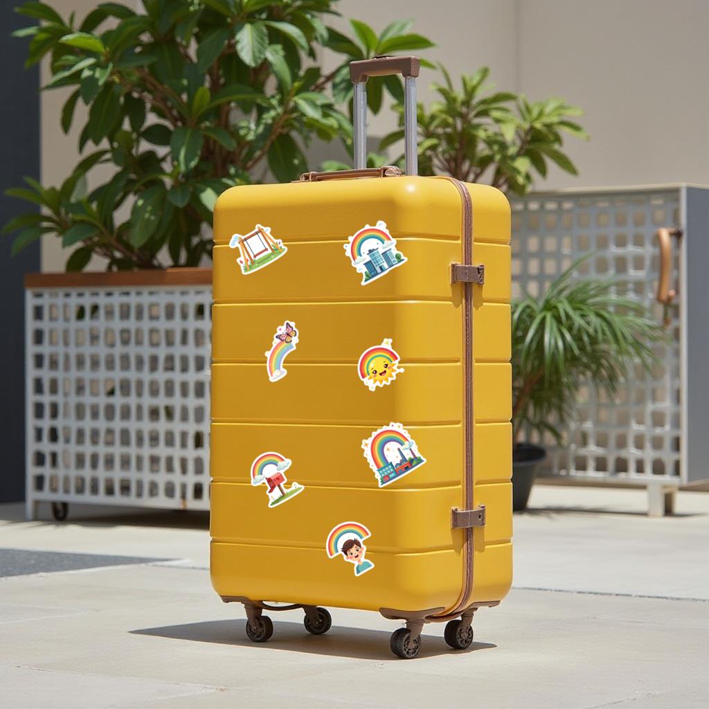 35pcs-70pcs Lovely Stickers Cartoon Stickers Stationery Stickers For Suitcase Fridge Phone Luggage Laptop Guitar Car