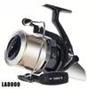 Metal Fishing Reel for Carp and Sea Fishing Spinning Type with High Gear Ratio Dual Color and Dense Line Arrangement  for Long Distance Casting