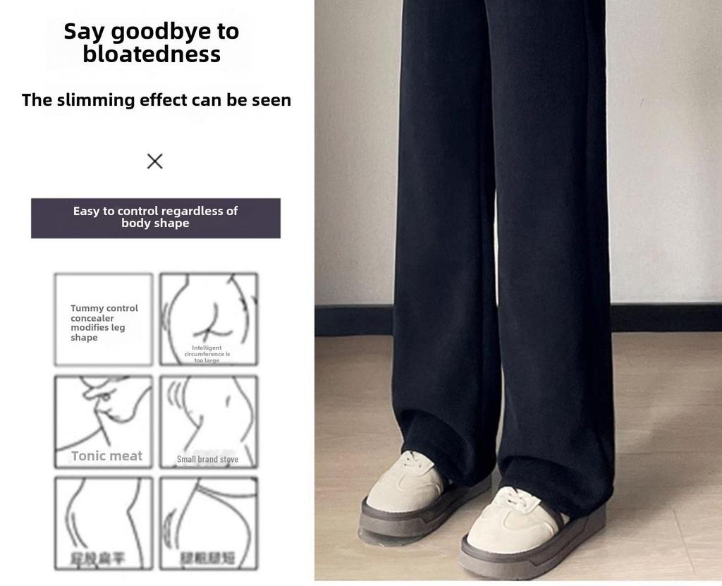 Women's Wide-Leg Corduroy Pants - Available with or Without Velvet Lining, These Thick, Warm Pants Are Perfect for Autumn and Winter.