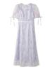 Bicolor Embroidered Dress LWFO263001 LAV 1 [Lily Brown] Women's