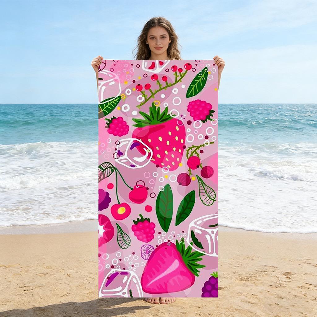Summer Theme Beach Towel Quick-Drying Super Towel For Beach Pool Sport Yoga Gym Home Towel Gift For Friends Sand Free Towel