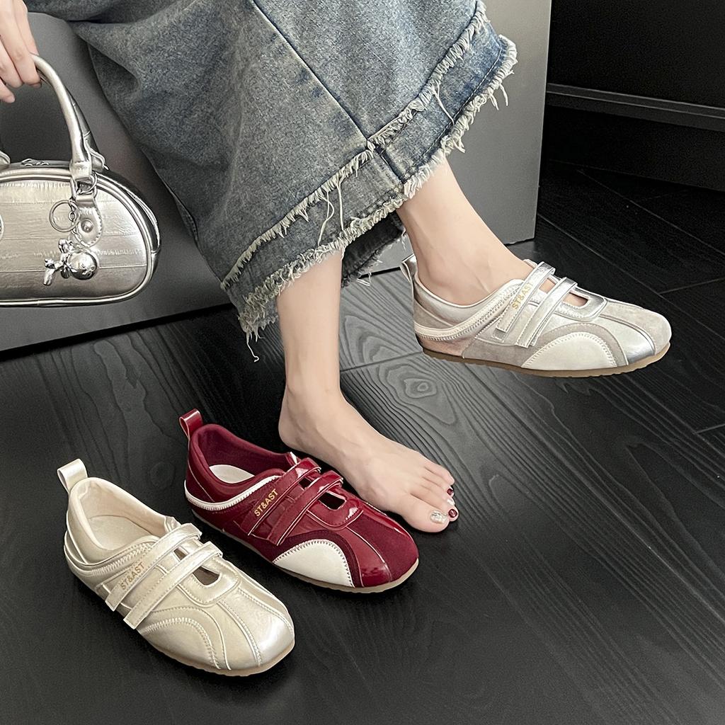 Fashion Versatile Flat-soled Single Shoes Women's 2025 New Summer Sports Soft-soled German Training Shoes Temperament Sports Casual Shoes