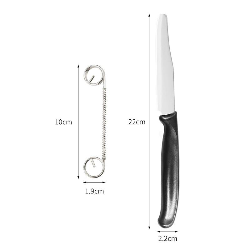 2-in-1 Stainless Steel Peeler with Spring Hand Guard, Adjustable Thick & Thin Slicer, Multi-Function Fruit Vegetable Peeler for Kitchen