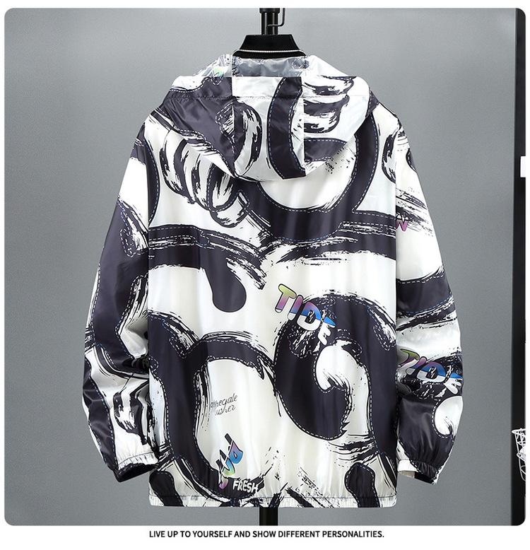 Plus Size Men's Ice Silk Anti-UV Summer Jacket - Trendy, Lightweight Sun Protection