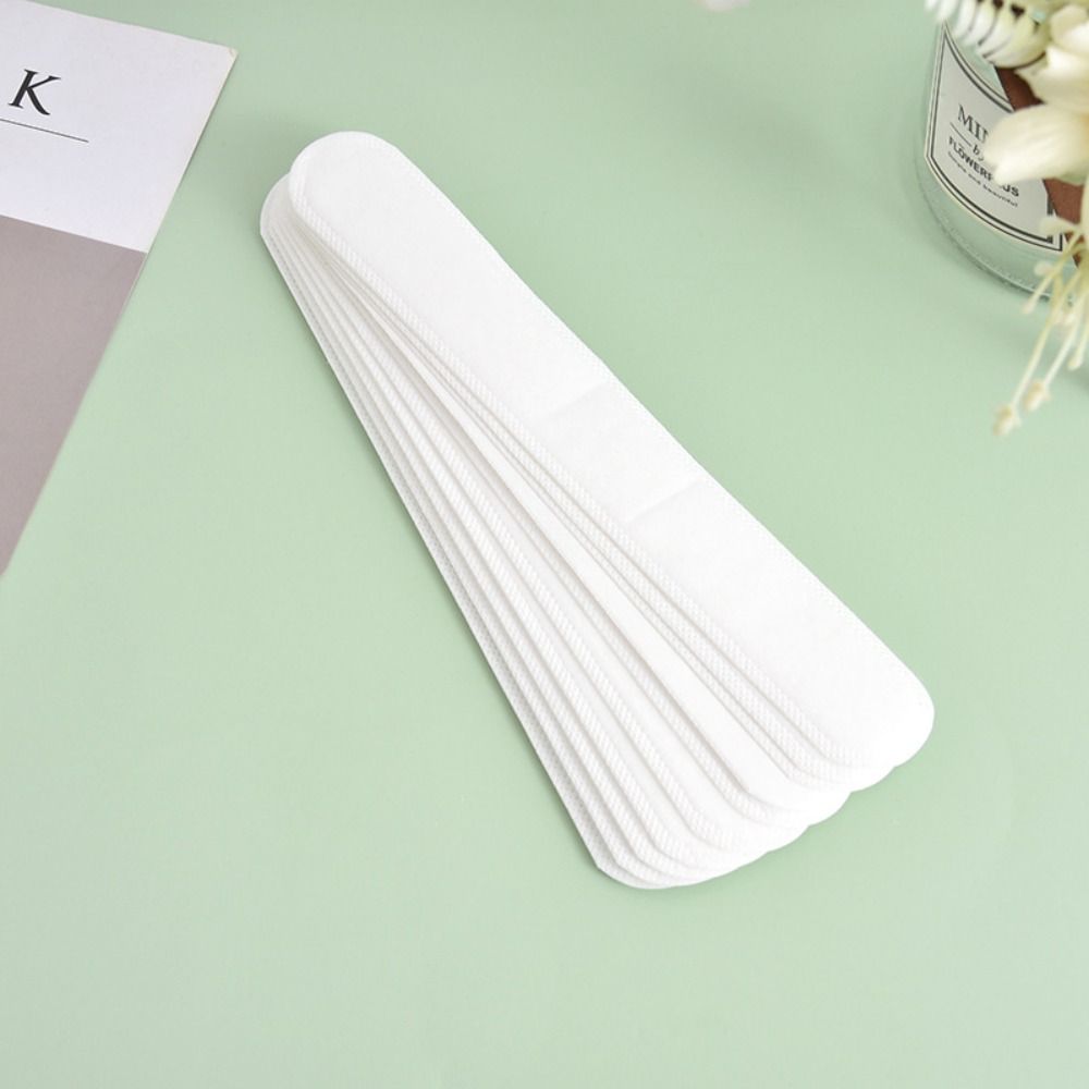 10Pcs Perspiration Disposable Hat Sweat Pad Deodorants Sweat Absorbent Strip Summer Outdoor Travel