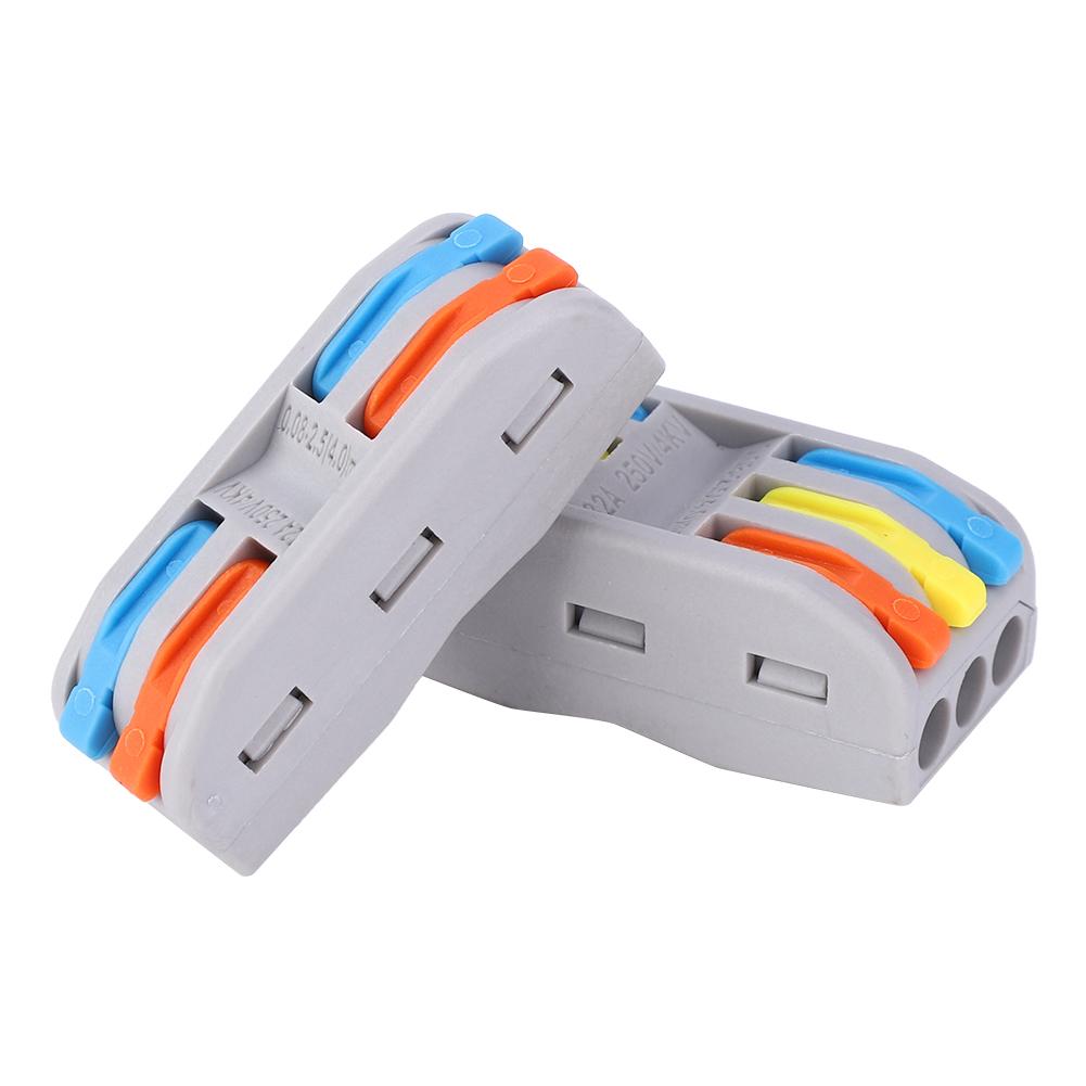 48Pcs Wiring Connector Conductor Colorful 1128AWG PCT22 PCT23(16pcs 2 Positions 8Pcs 3