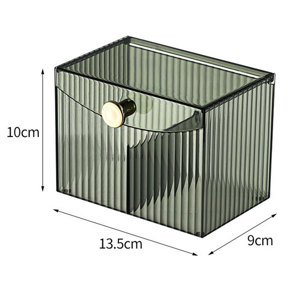 Clear Holder Compartment Cosmetic Storage Box Transparent Cotton Pad Clear Holder Compartment Cosmetic Storage Box