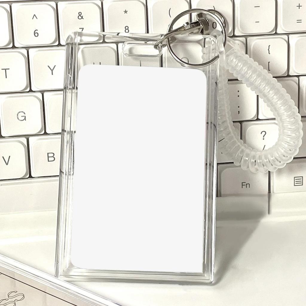 1pc School Card Access Card Holder Acrylic Transparent Protective Sleeve ID Card Bus Meal Worker ID Card Holder