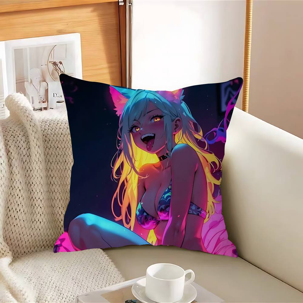 Anime Hot Girl-I Pillow Case Removable Washable Cushion Cover – All-Season Soft Linen