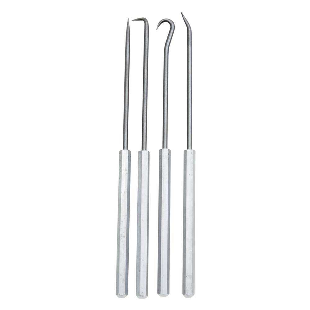 Ullman Pick and Hook 4 Pcs Set, Steel, 6-5/16in.L,