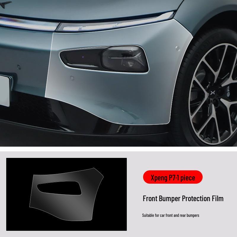 XPeng P7 TPU Vorgeschnittene Transparente Schutzfolie für vordere und hintere Stoßstange