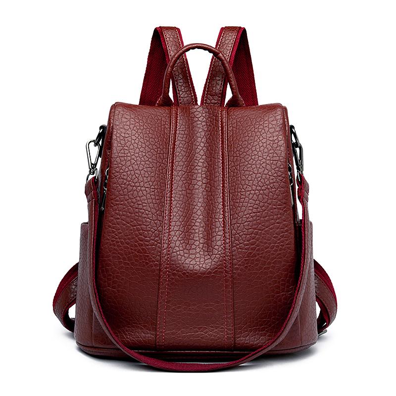 Vintage large capacity shoulder bag for women Schoolbags for teenage girls high quality backpack
