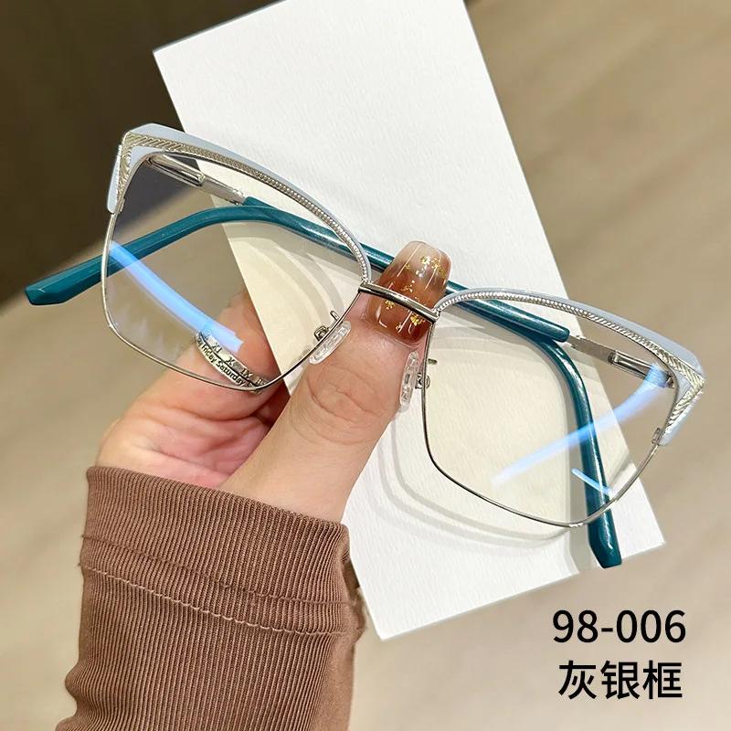 

Anti-Blue Light Eyeglasses Ultralight Eye Protection Round Eyeglasses Metal Optical Eyeglass Office Eyeglasses Accesorios Para Mujer