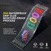 Letreiro LED Publicitário com Rolagem Display USB RGB Controle por Aplicativo de Carro Bluetooth Exibição de Logotipo Personalizado Texto Padrão Animação Programável